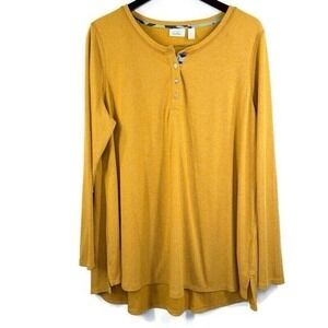 LOGO Lounge by Lori Goldstein Top Long Sleeve Size 10
